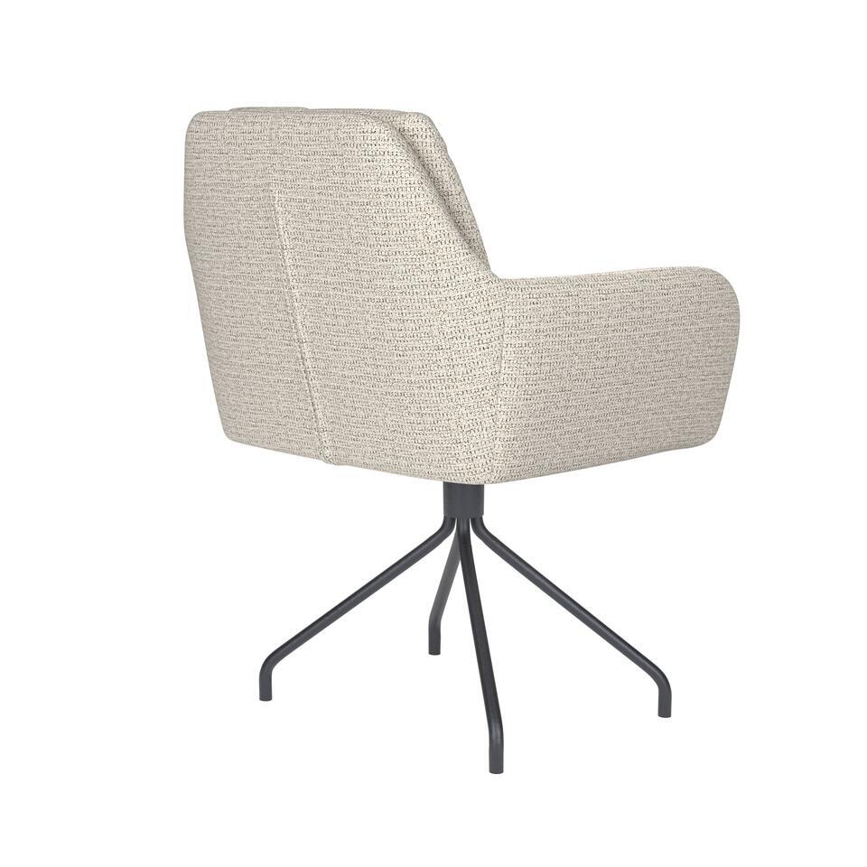  Housecraft Pete Eetkamerstoel Draaibaar Metaal Spider Off-White - Beige