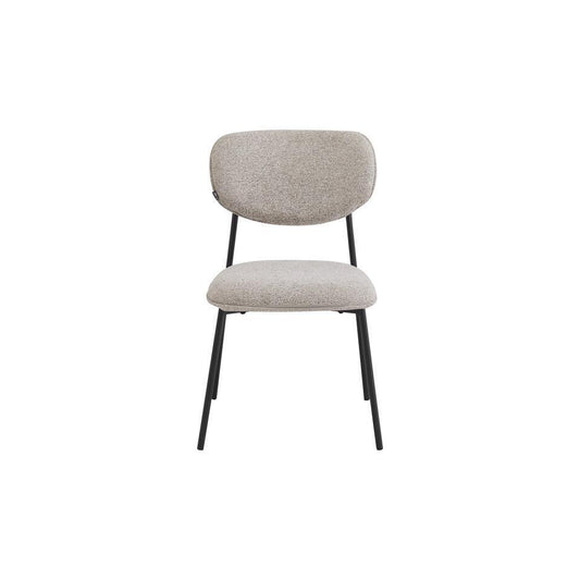  Eetkamerstoelen Set Van 4 - Amalia - Taupe - Stof