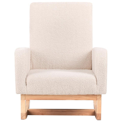  NORBY - Schommelstoel Voor Kinderen - Lichtbeige - Bouclé