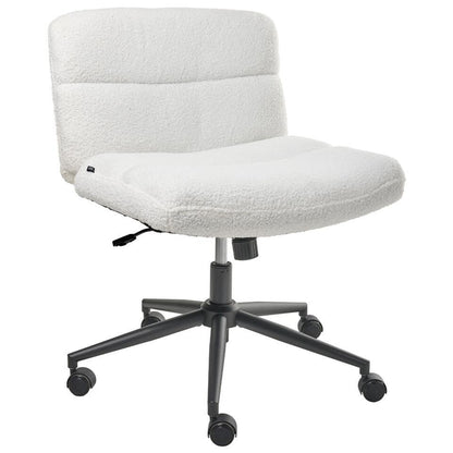  CATLIN - Bureaustoel - Wit - Bouclé
