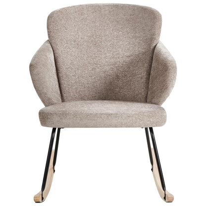  VIKEN - Schommelstoel - Taupe - Polyester