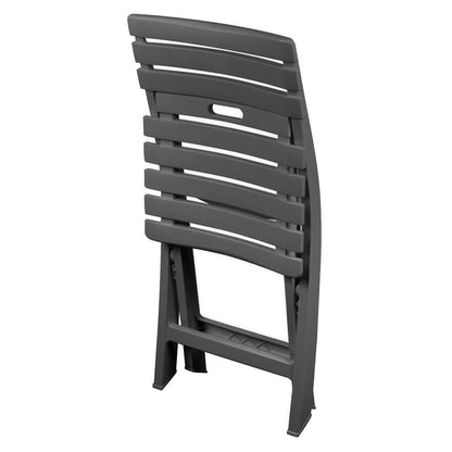 Merkloos Sunnydays Klapstoel Voor Buiten/binnen - Donkergrijs - 41 X 79 Cm