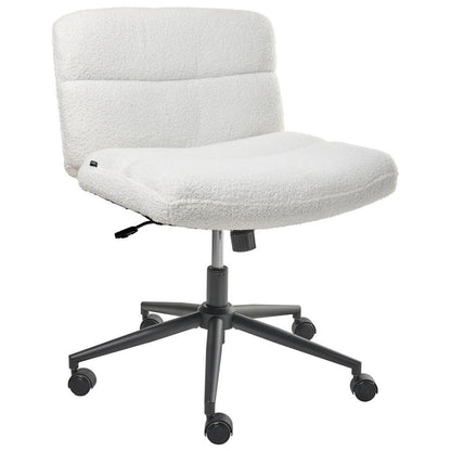  CATLIN - Bureaustoel - Wit - Bouclé