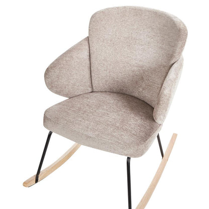  VIKEN - Schommelstoel - Taupe - Polyester