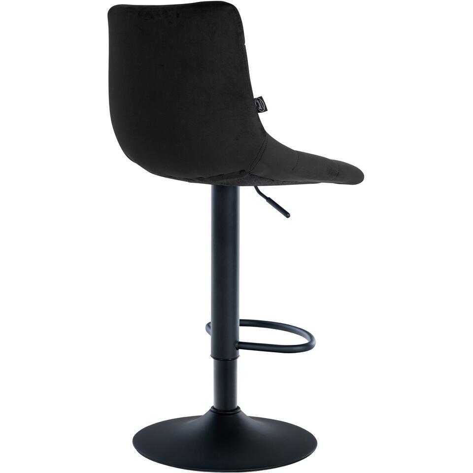  CLP Set Van 2 Barkruk Jerry Zwart Frame - Fluweel - Zwart