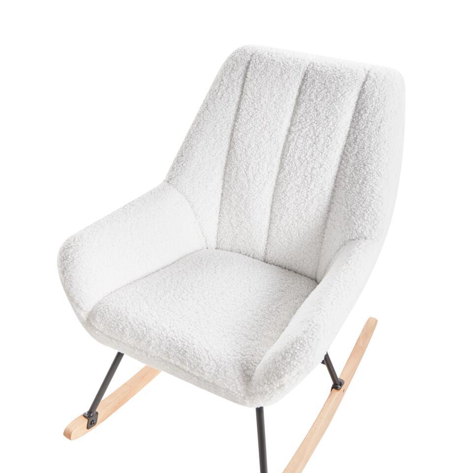  KINNO - Schommelstoel - Off-white - Bouclé