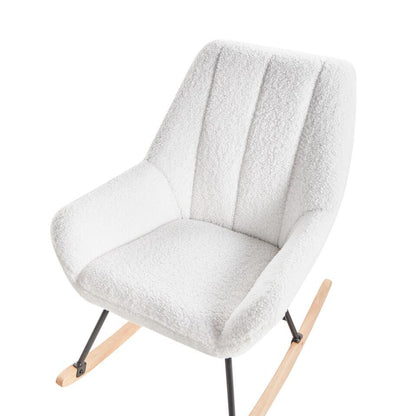  KINNO - Schommelstoel - Off-white - Bouclé