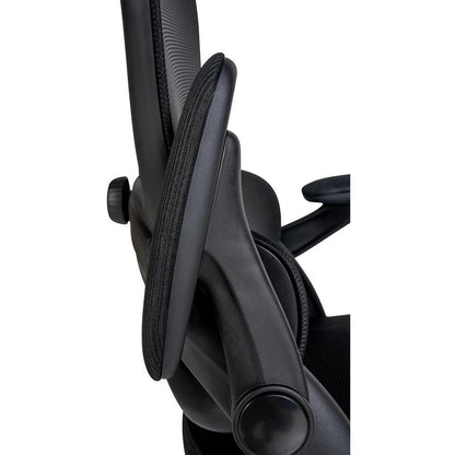  CLP Bureaustoel Garston Zwart Frame - Microfiber - Zwart