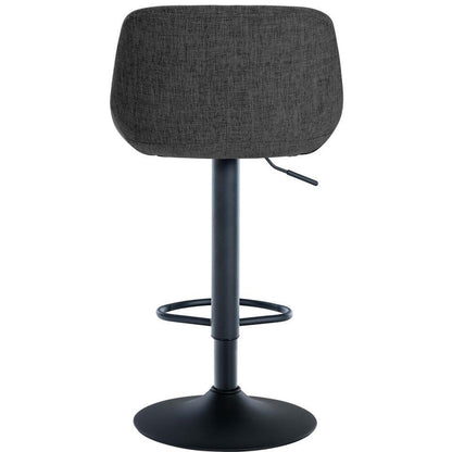  CLP Barkruk Loft Zwart Frame - Stof - Zwart