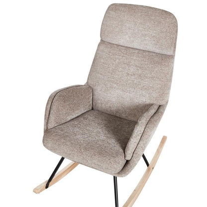  KVELIA - Schommelstoel - Taupe - Polyester