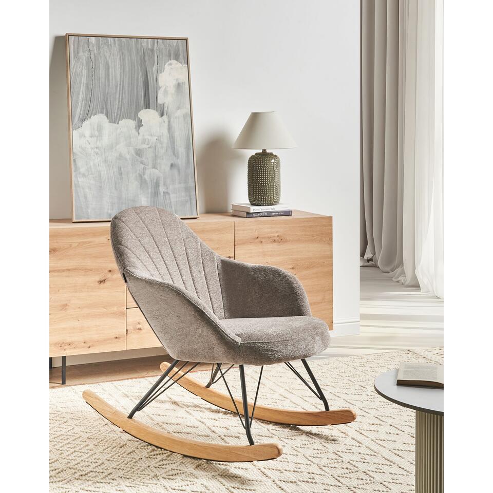  SKALE - Schommelstoel - Taupe - Polyester