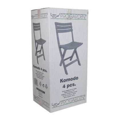 Pro Garden Progarden Klapstoel Voor Buiten/binnen - Antraciet - 41 X 78 Cm