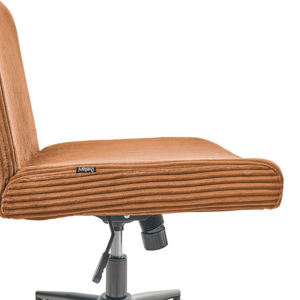  GEDDES - Bureaustoel - Goudbruin - Corduroy