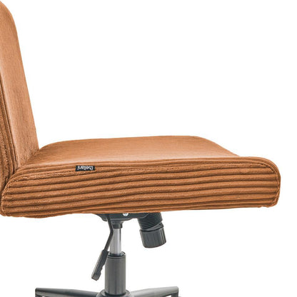  GEDDES - Bureaustoel - Goudbruin - Corduroy