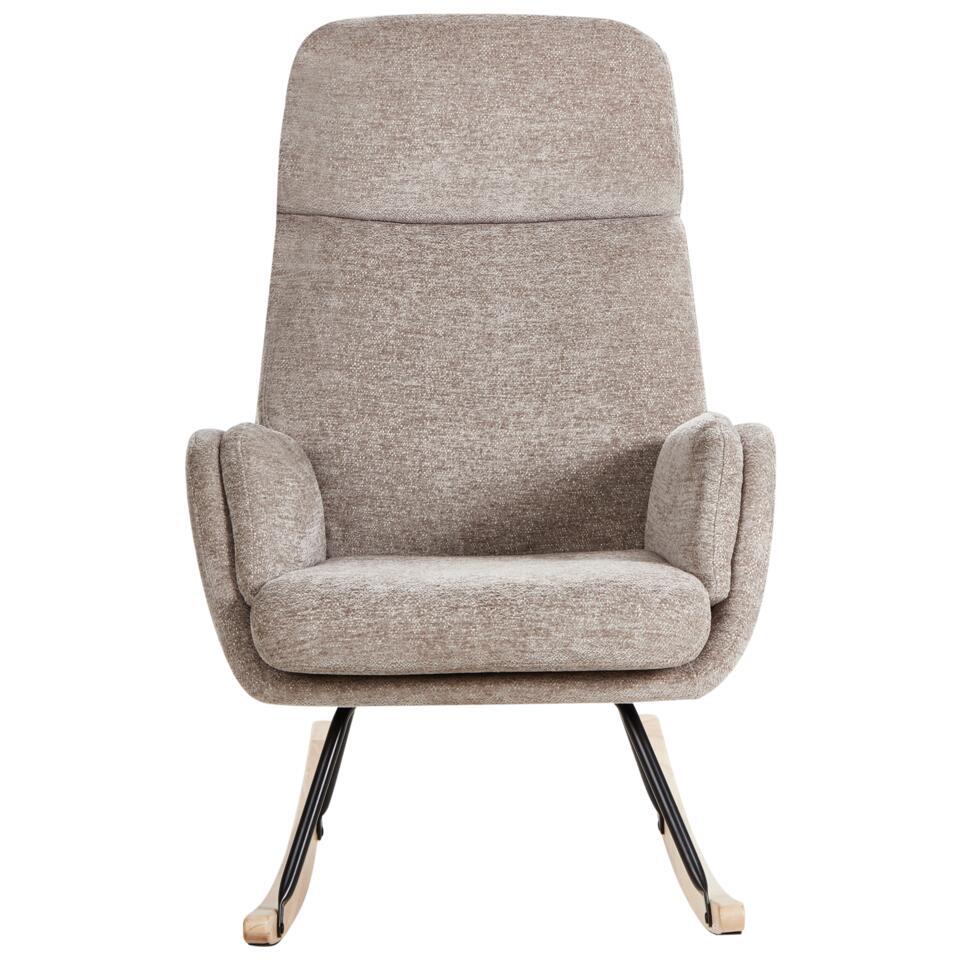  KVELIA - Schommelstoel - Taupe - Polyester