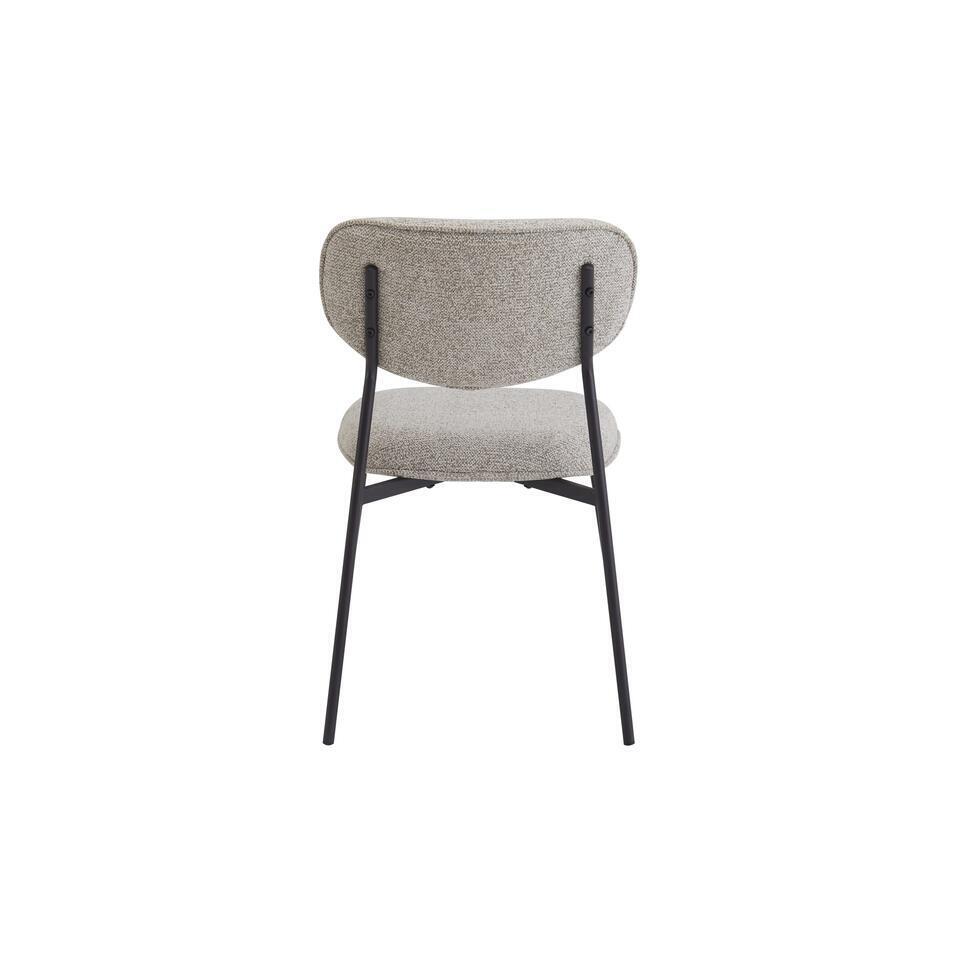 Eetkamerstoelen Set Van 4 - Amalia - Taupe - Stof