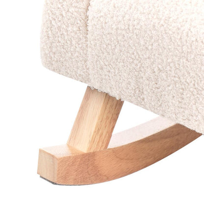  HUG - Schommelstoel Voor Kinderen - Lichtbeige - Bouclé