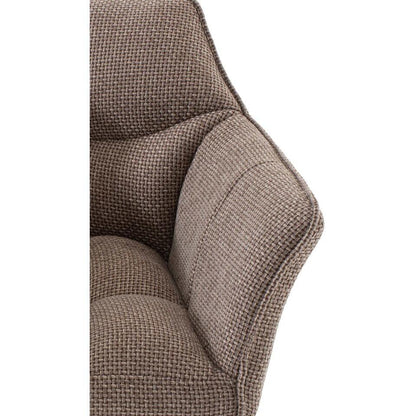  CLP Lounger Damaso Zwart Frame - Stof - Terrabruin