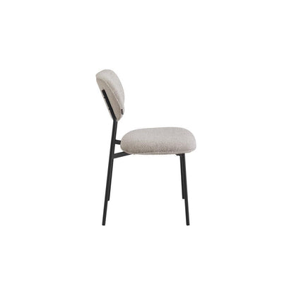  Eetkamerstoelen Set Van 4 - Amalia - Taupe - Stof