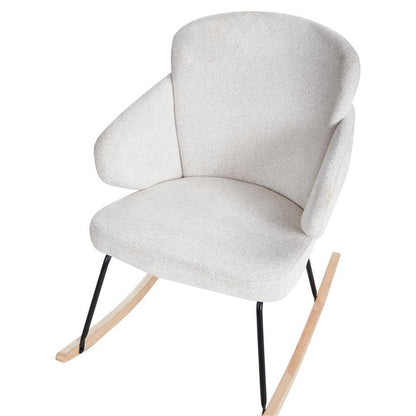  VIKEN - Schommelstoel - Wit - Polyester