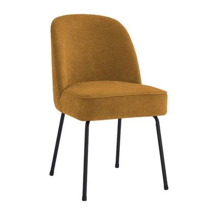  2x Vero Eetkamerstoel Velvet - Oker