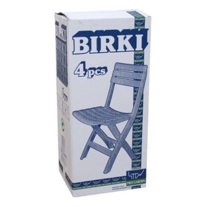Pro Garden Progarden Klapstoel Voor Buiten/binnen - Ivoor Wit - 41 X 78 Cm