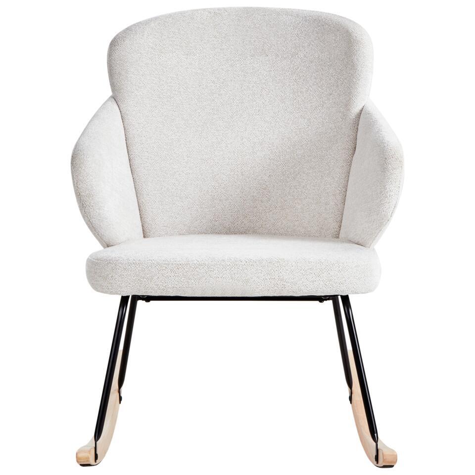  VIKEN - Schommelstoel - Wit - Polyester