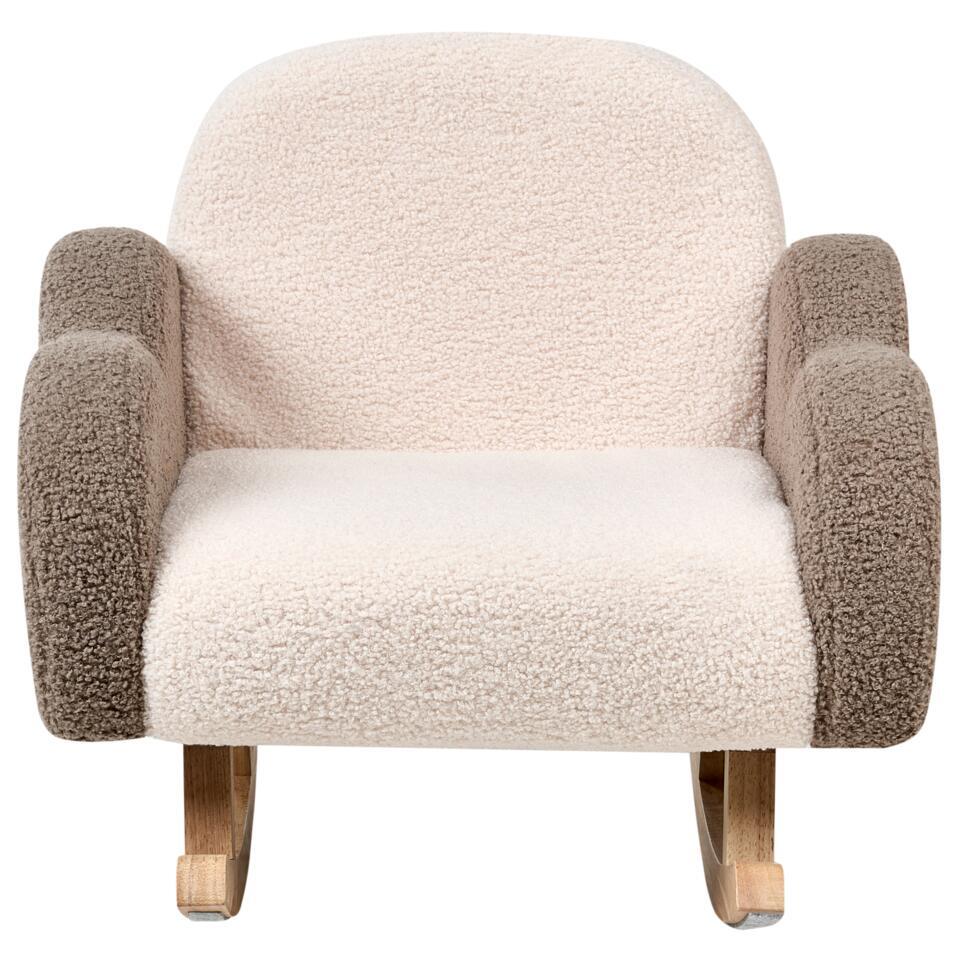  SKARE - Schommelstoel Voor Kinderen - Beige - Bouclé