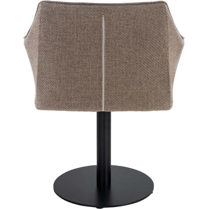  CLP Lounger Damaso Zwart Frame - Stof - Terrabruin