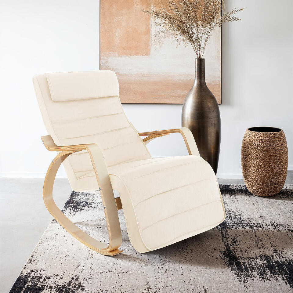  Tectake Schommelstoel Onda, Beige