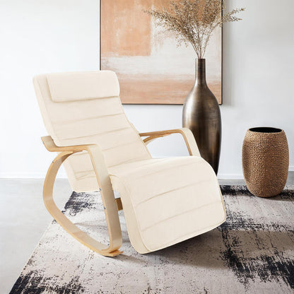  Tectake Schommelstoel Onda, Beige