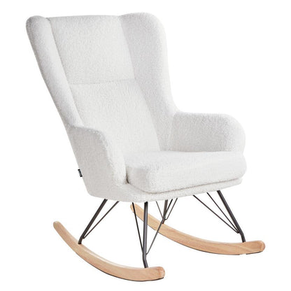  LUOMA - Schommelstoel - Off-white - Bouclé