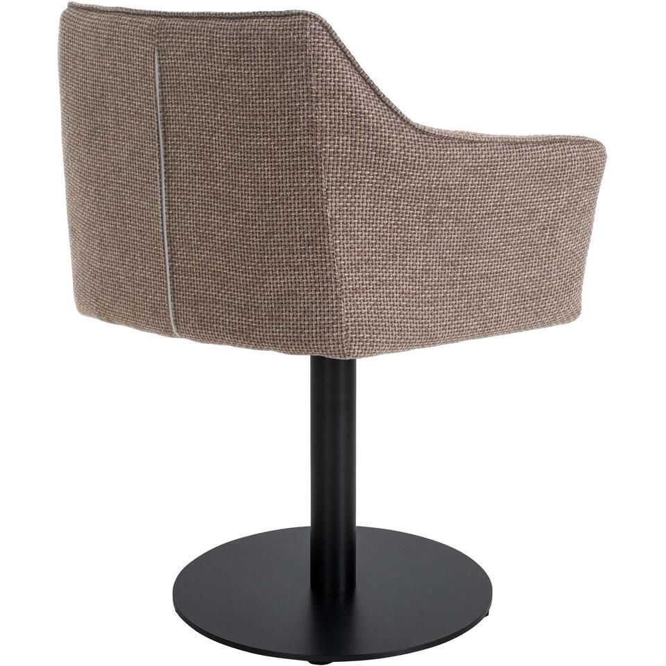 CLP Lounger Damaso Zwart Frame - Stof - Terrabruin