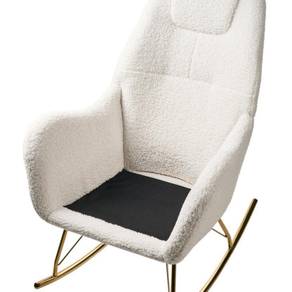  GULSELE - Schommelstoel - Gebroken Wit - Bouclé