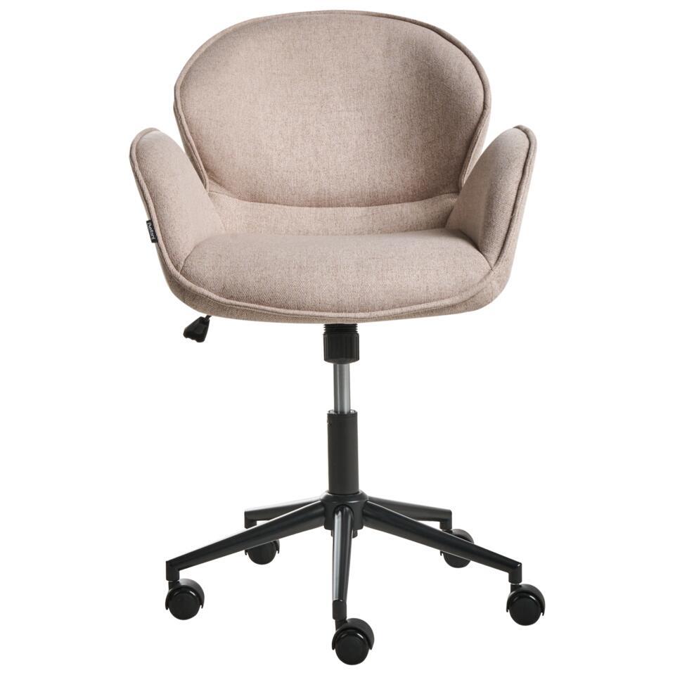 BELMAR - Bureaustoel - Taupe - Polyester
