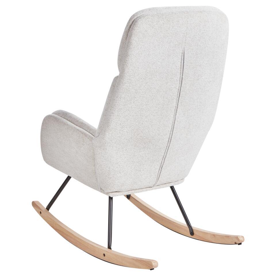  KVELIA - Schommelstoel - Wit - Polyester