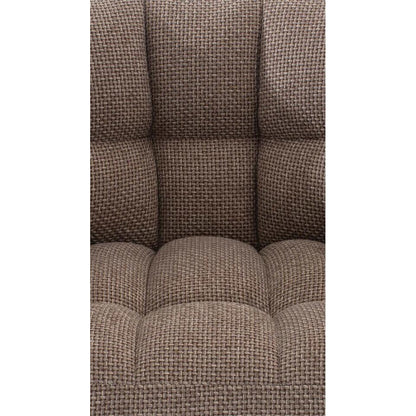  CLP Lounger Damaso Zwart Frame - Stof - Terrabruin