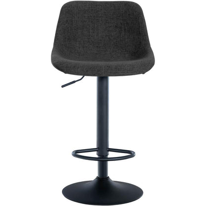  CLP Barkruk Loft Zwart Frame - Stof - Zwart