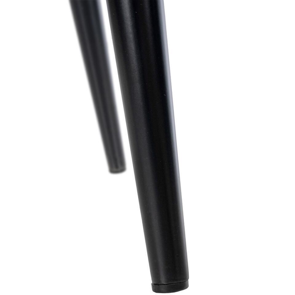  CLP Eetkamerstoel Stanley Zwart Frame - Fluweel - Zwart