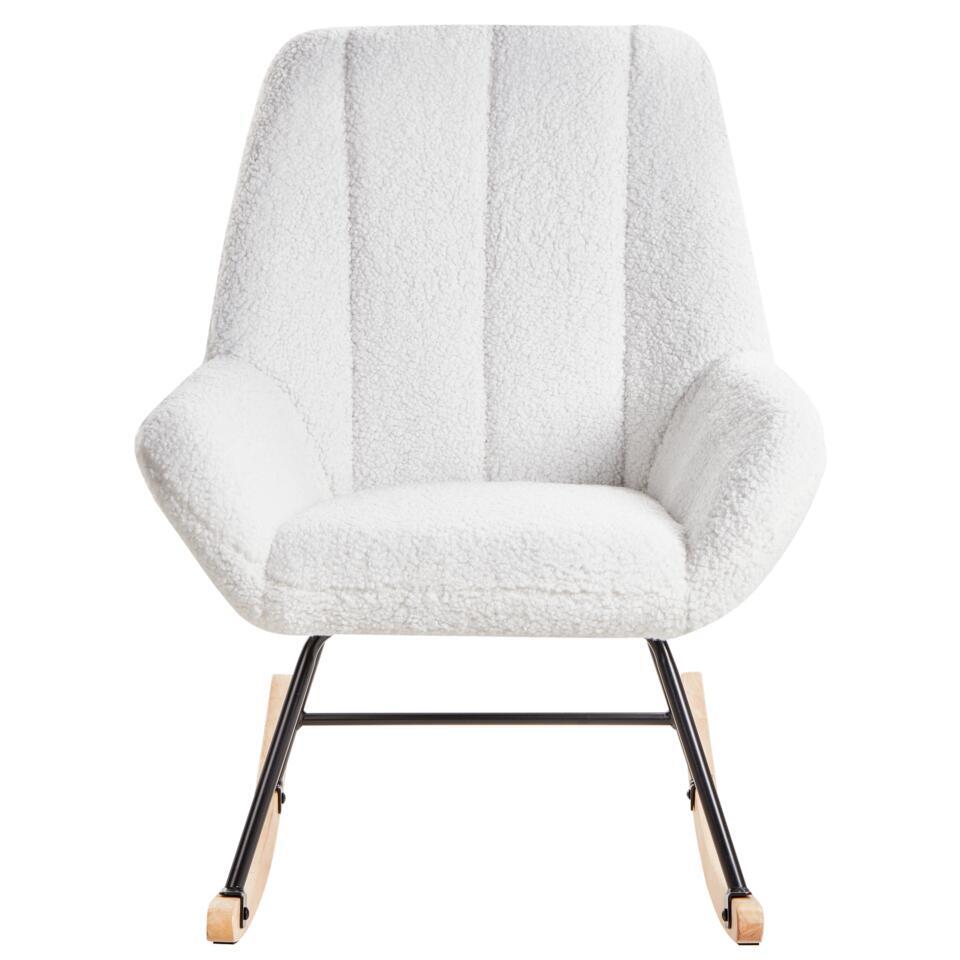  KINNO - Schommelstoel - Off-white - Bouclé