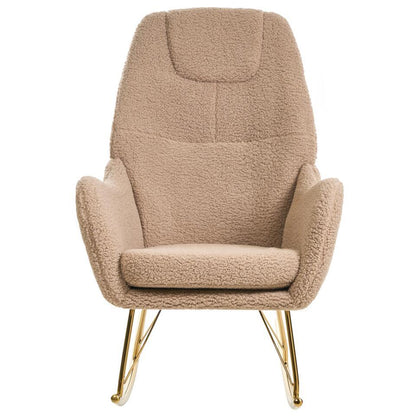  GULSELE - Schommelstoel - Beige - Bouclé