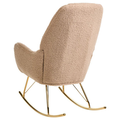  GULSELE - Schommelstoel - Beige - Bouclé