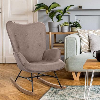  CLP Schommelstoel Sanka Stof - Taupe