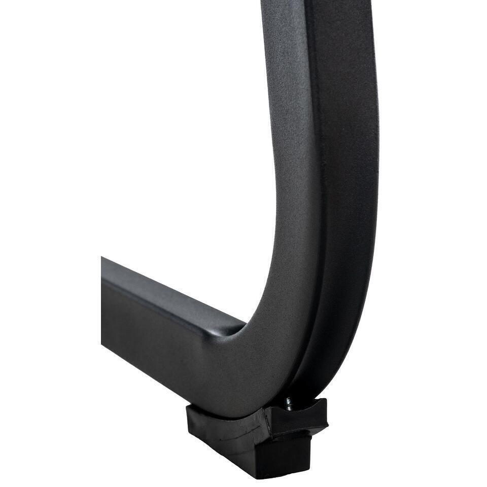  CLP Eetkamerstoel Vermont Mat Zwart Frame - Metaal - Groen
