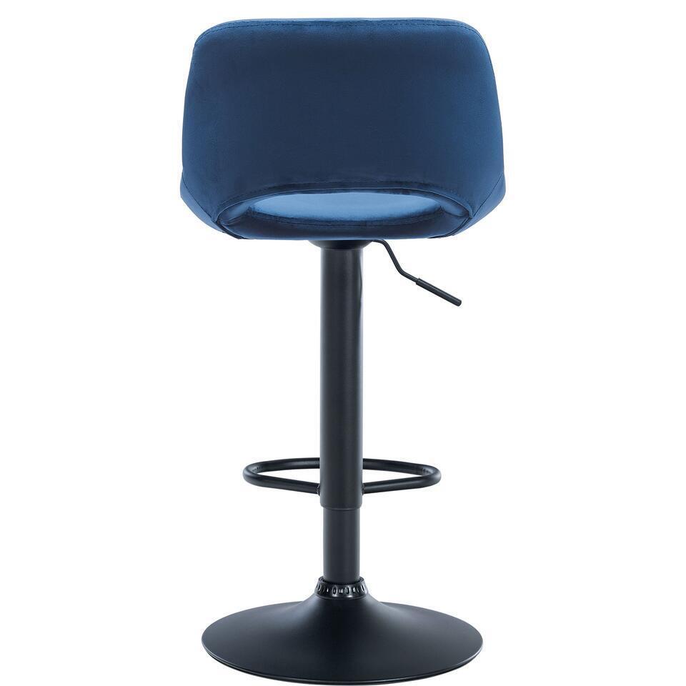  CLP Barkruk Camden Fluweel - Blauw