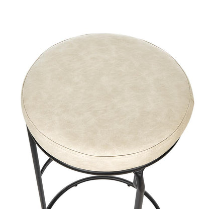  MILROY - Barkruk Set Van 2 - Lichtbeige - Kunstleer