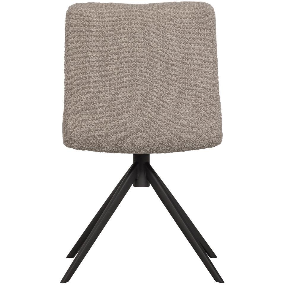  WOOOD Vinny Draaibare Eetkamerstoel - Bouclé - Zand - 80x48x45