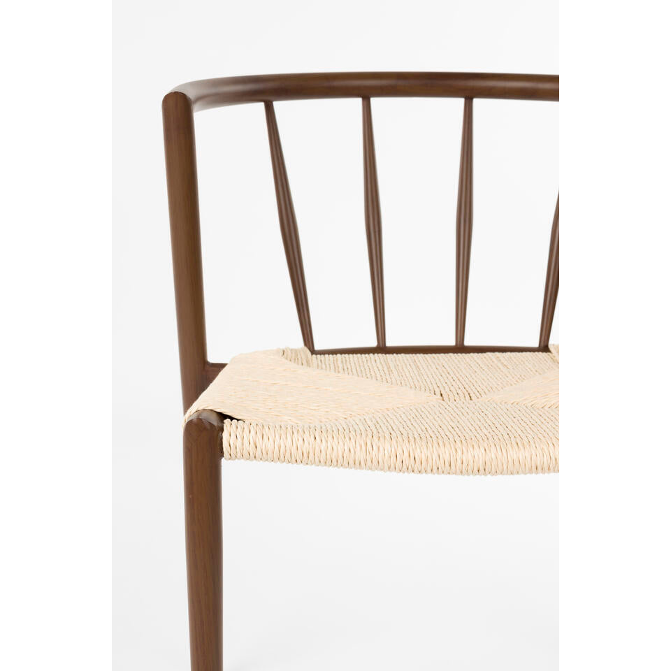  Housecraft Che Eetkamerstoelen Bruin - Set Van 2