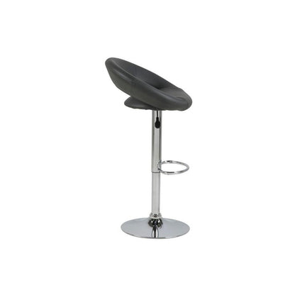  Barkruk - Grijs PU Leer - Zithoogte 79cm - Trana