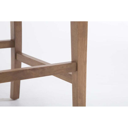  CLP Barkruk Louise Antiek Licht Frame - Stof - Licht Grijs